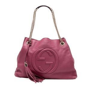 Gucci Medium Leather Soho Chain Tote